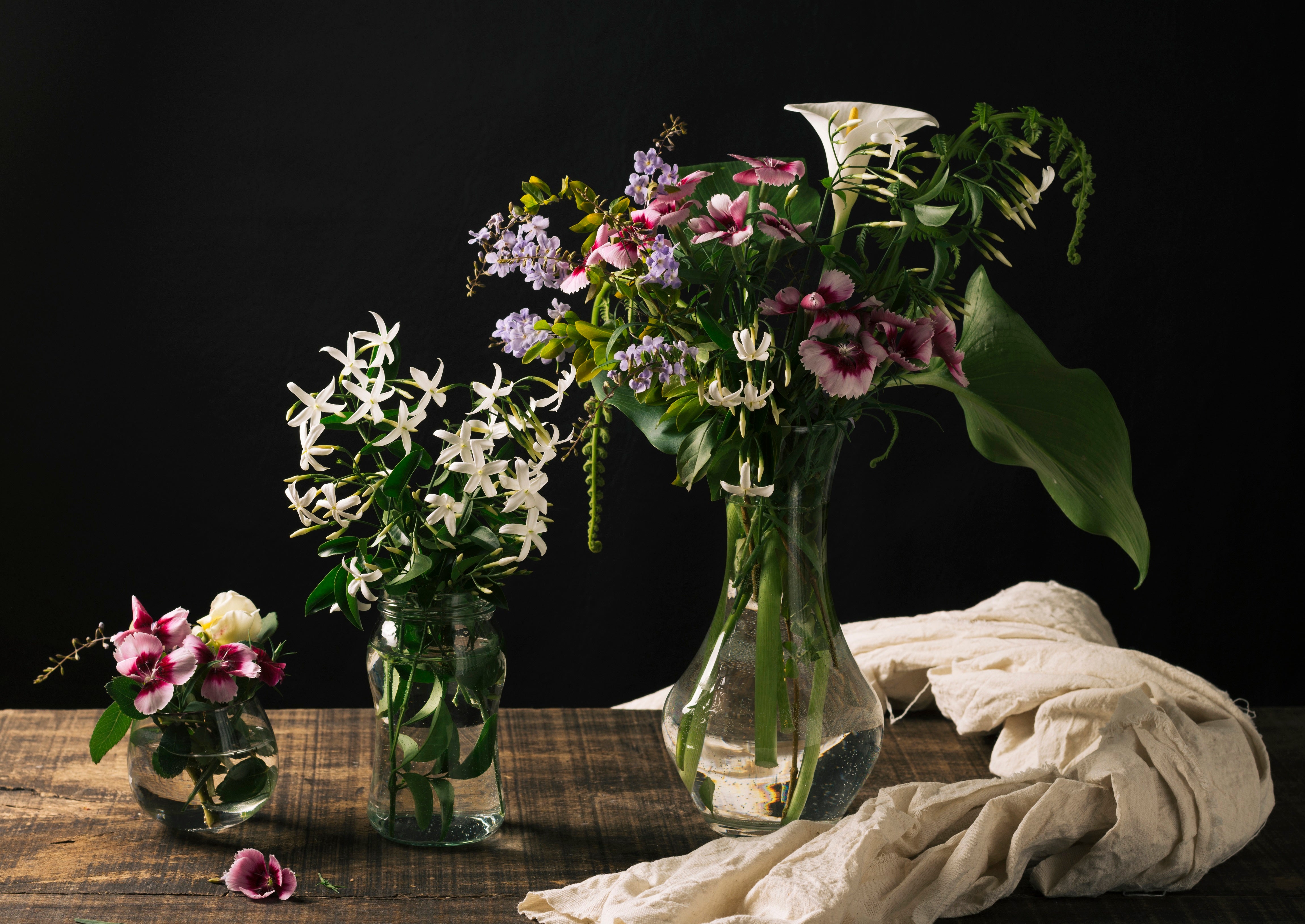 DIY flowers in a vase