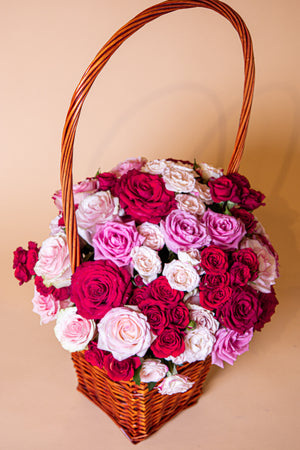 Basket Of Vintage Elegance
